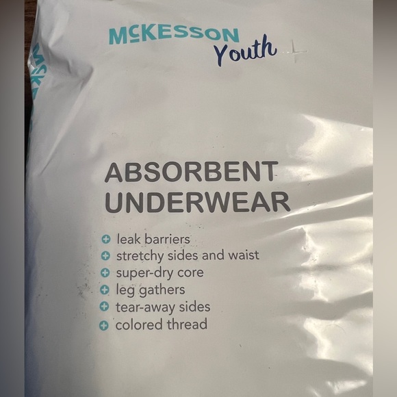McKesson Youth Absorbent Underwear Size M/L 65-85 ibs Waist Size 15.4-34.7in - Picture 3 of 5